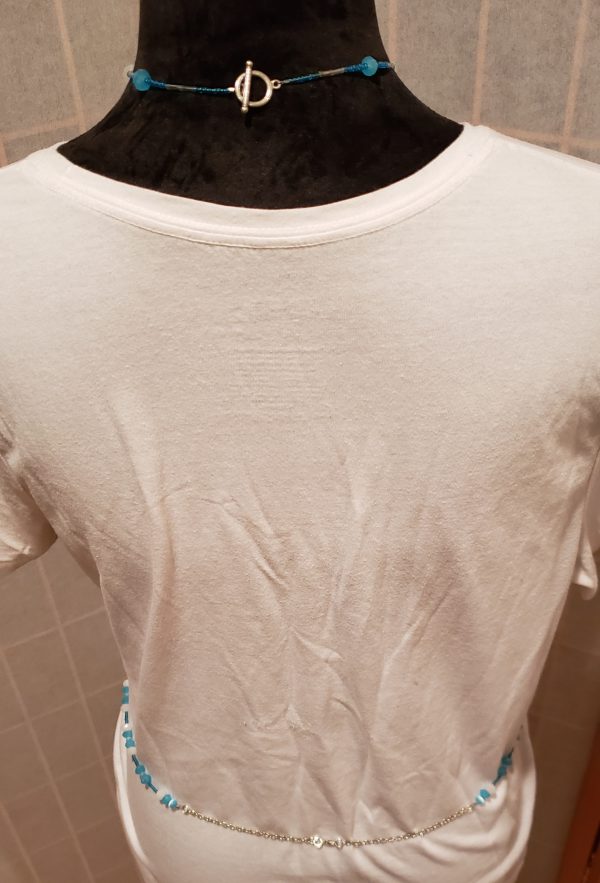 Blue Cat Eye's Beaded Body Chain - Image 3