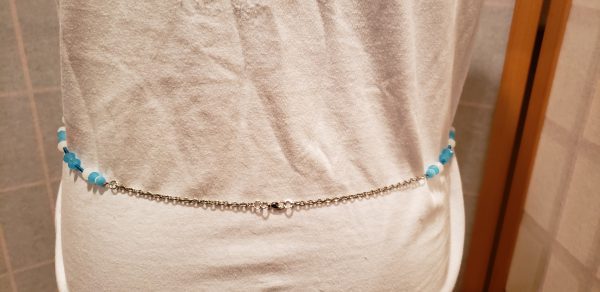 Blue Cat Eye's Beaded Body Chain - Image 4