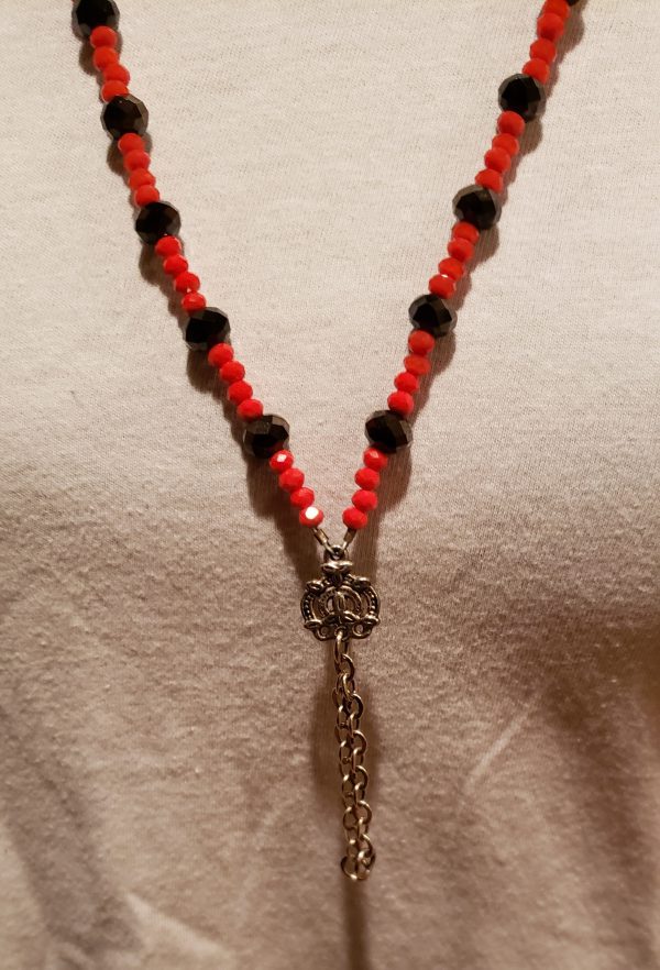 Red Dream Fire Agate Bead Body Chain - Image 2