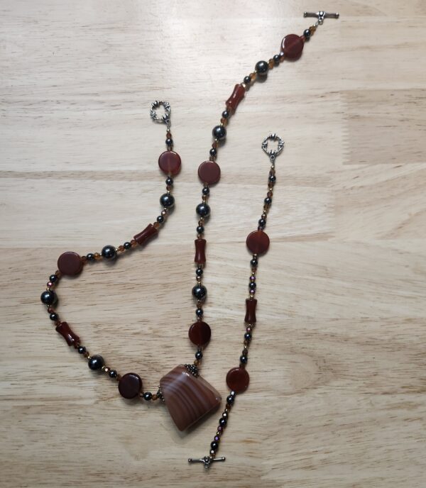 Carnelian and Hematite Set - Image 3