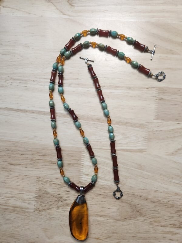 Carnelian, Amber, and Turquoise Set - Image 3
