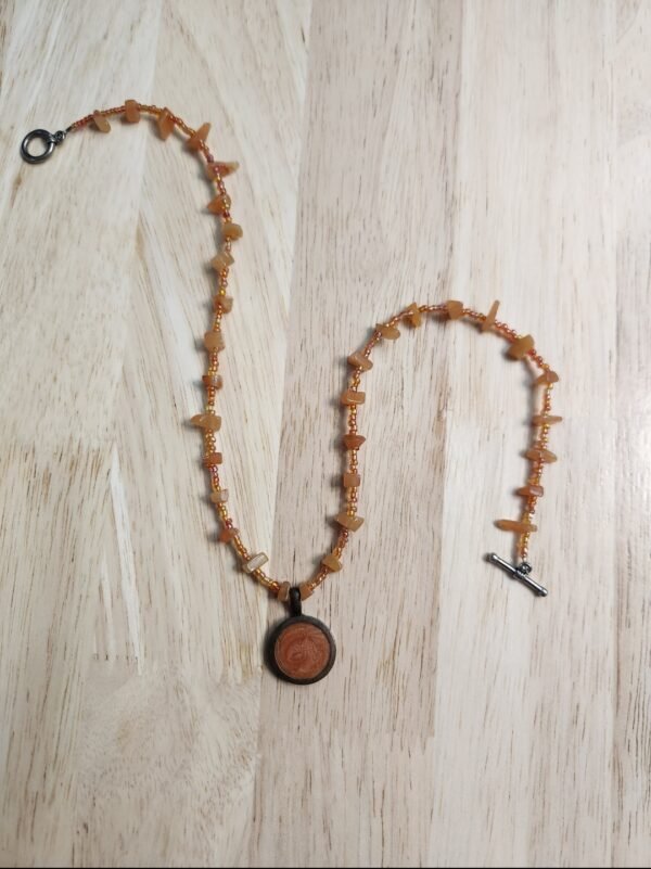 Aventurine and Seed Bead Necklace - Image 3