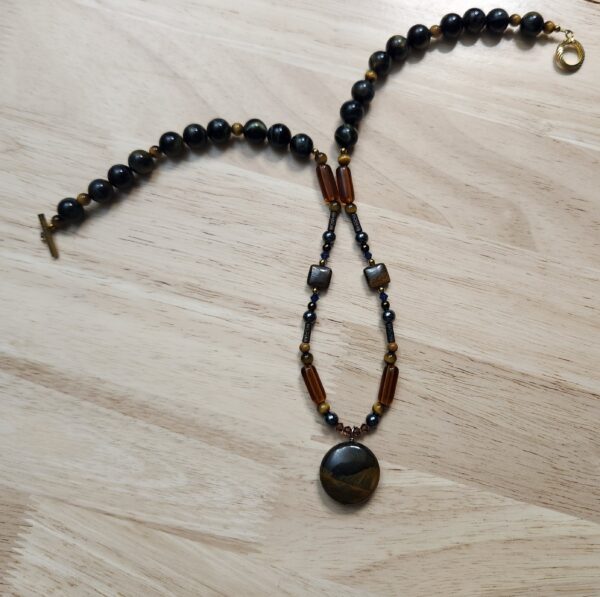 Blue Tiger Eye Necklace - Image 3