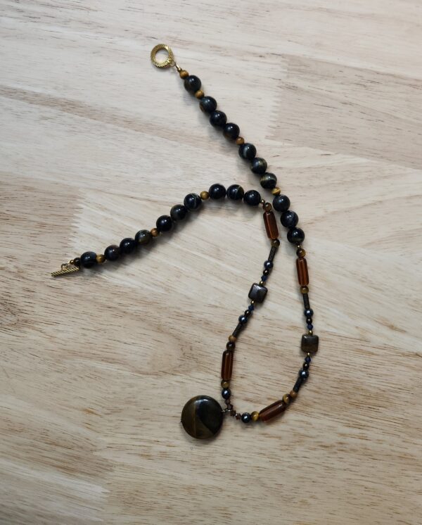 Blue Tiger Eye Necklace - Image 4