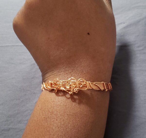 3 Heart Beats Wire Wrapped Bracelet - Image 3