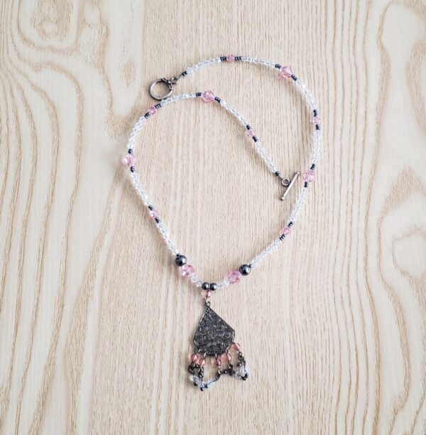 Swarovski Crystal and Hematite Necklace
