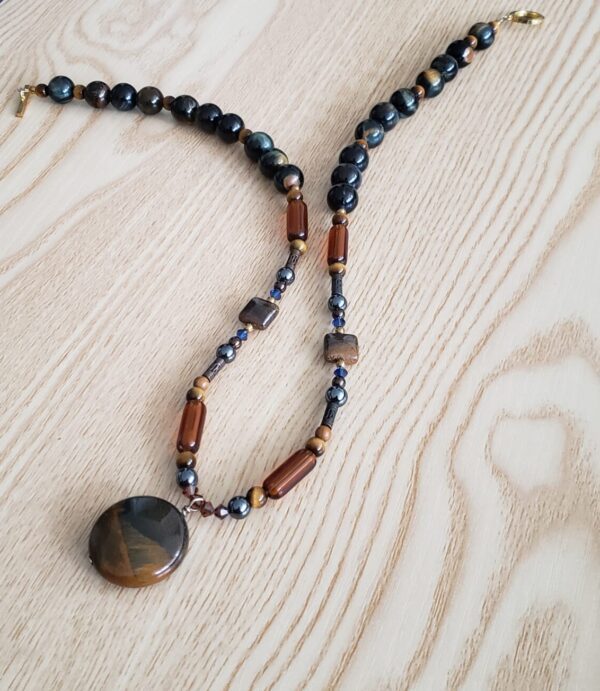 Blue Tiger Eye Necklace