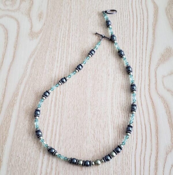 Swarovski Crystal and Hematite Necklace