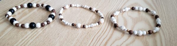 Howlite Sandalwood Stackable Bracelets - Image 5