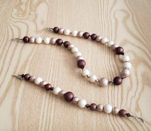 Cream Pearlized Beads Set