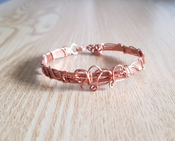 3 Heart Beats Wire Wrapped Bracelet - Image 2