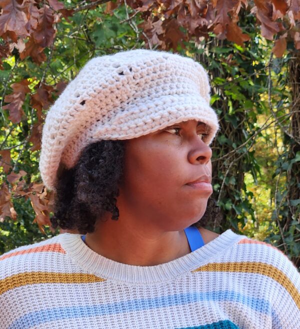 Handcrafted Crocheted Slouchy Hat - Image 2