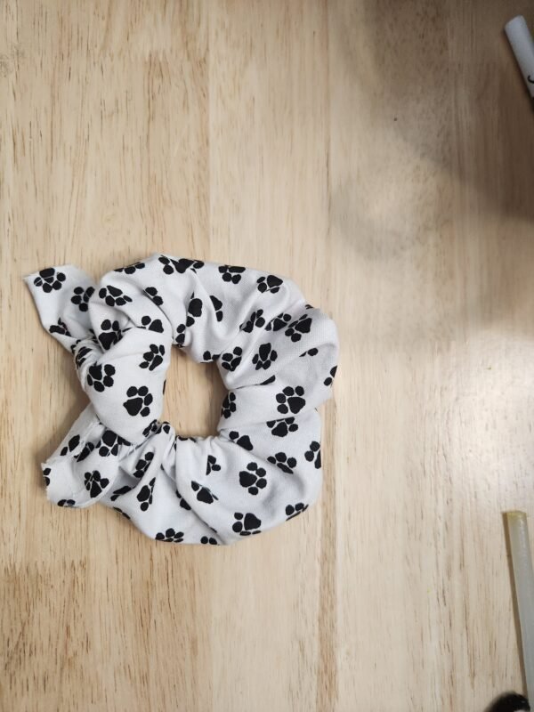 Handcrafted Hair Scrunchies w/ a Bow - Image 3
