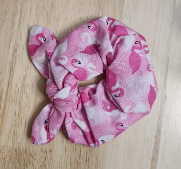 Handcrafted Hair Scrunchies w/ a Bow - Image 4