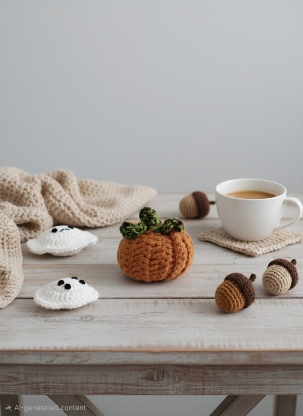 Crochet Fall Pumpkin Decor - Image 6
