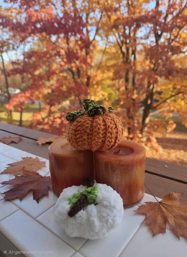 Crochet Fall Pumpkin Decor - Image 5