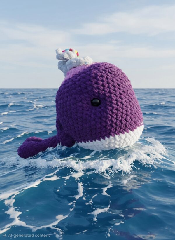 Purrpple the Pink Heart Whale Children's Book - Image 4