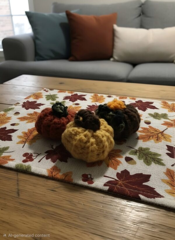 Crochet Fall Pumpkin Decor - Image 11
